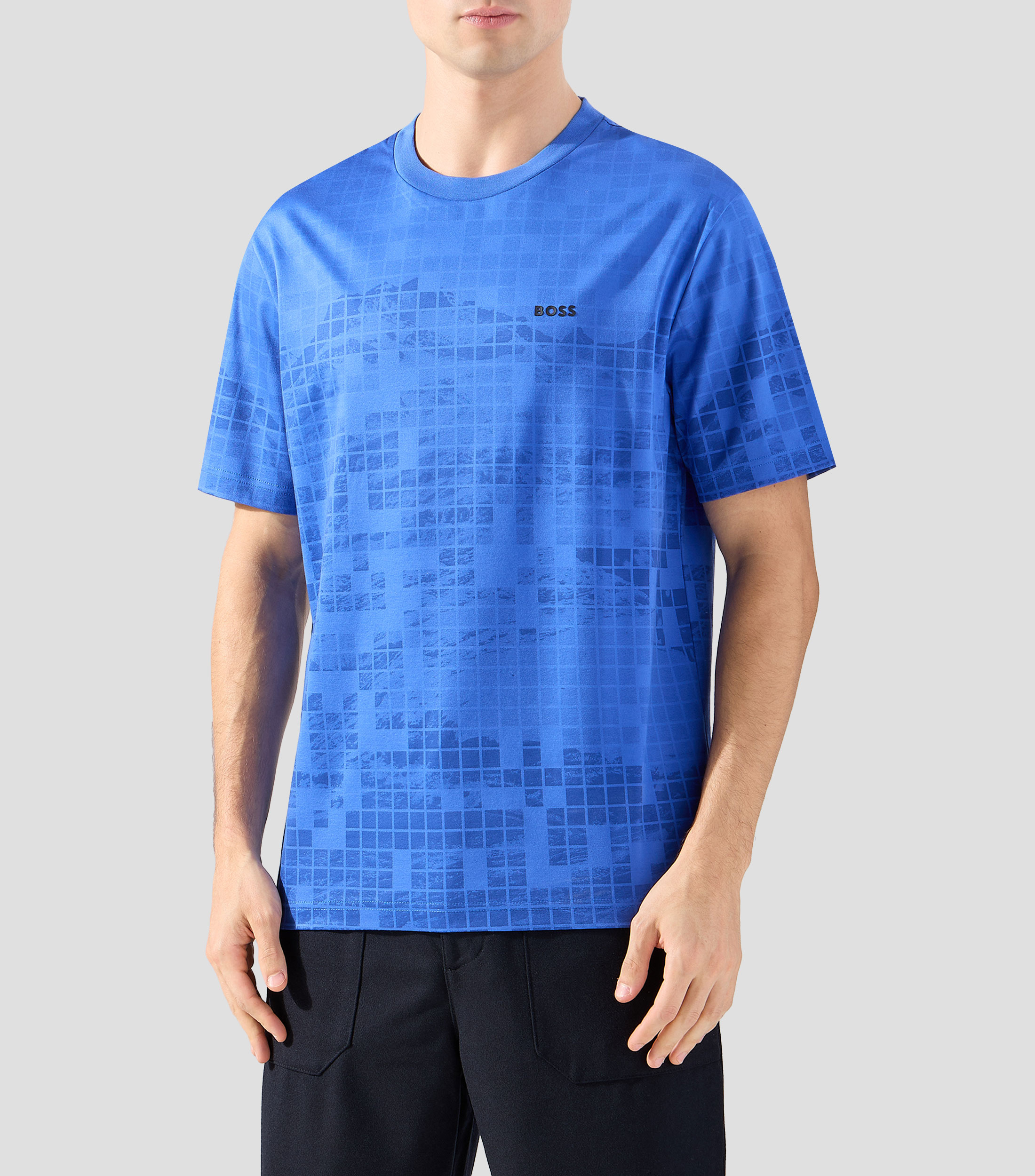 Playera de algodón mercerizado con gráficos estampados Hombre